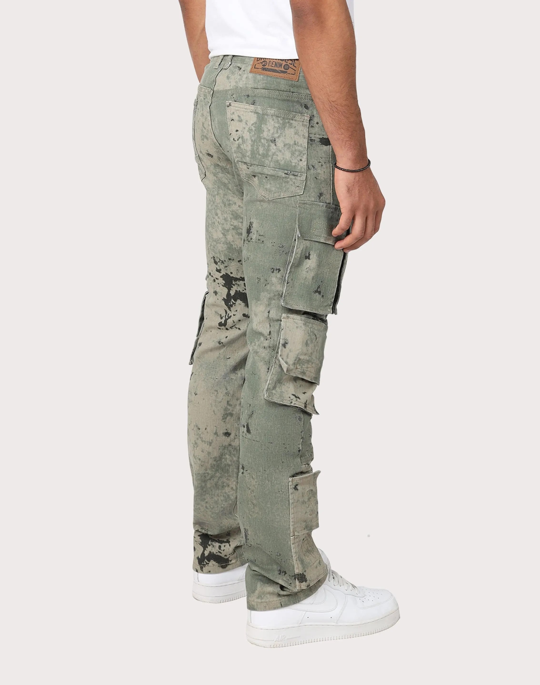 Grindhouse Camo Green Solar Cargo Pants