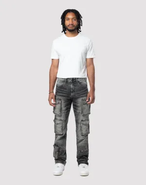 Grindhouse Cargo Straight Fit Tombstone Jeans