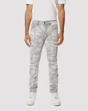 Grindhouse Confetti Easy Slim Fit Denim Grey Jeans
