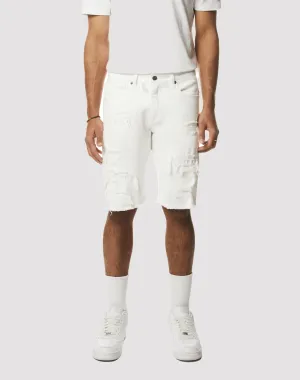 Grindhouse Essential Denim White Shorts