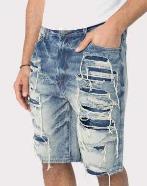 Grindhouse Extreme Rip Denim Shorts