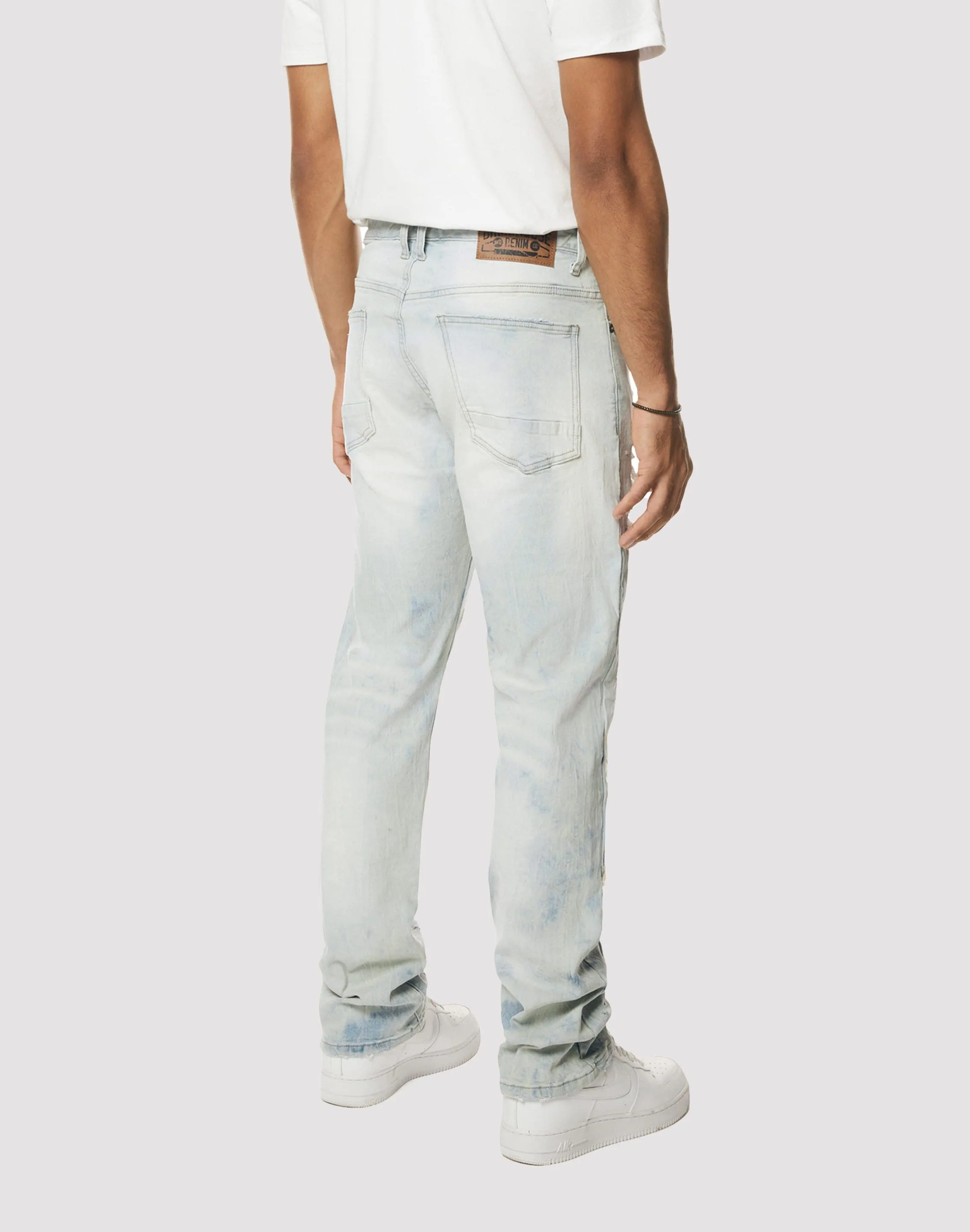 Grindhouse Fray Cut N Sew Straight Fit Denim Jeans