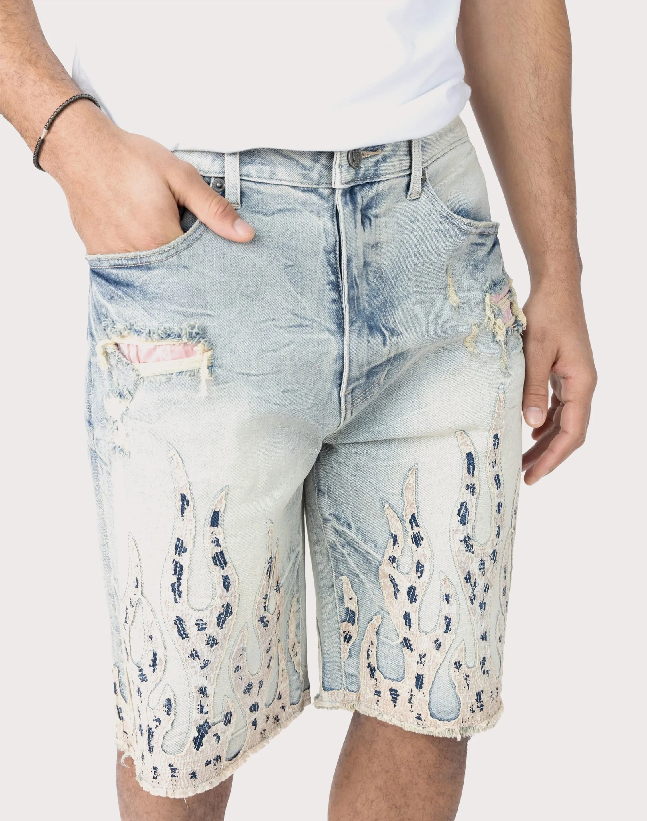 Grindhouse Fray Flame Shorts
