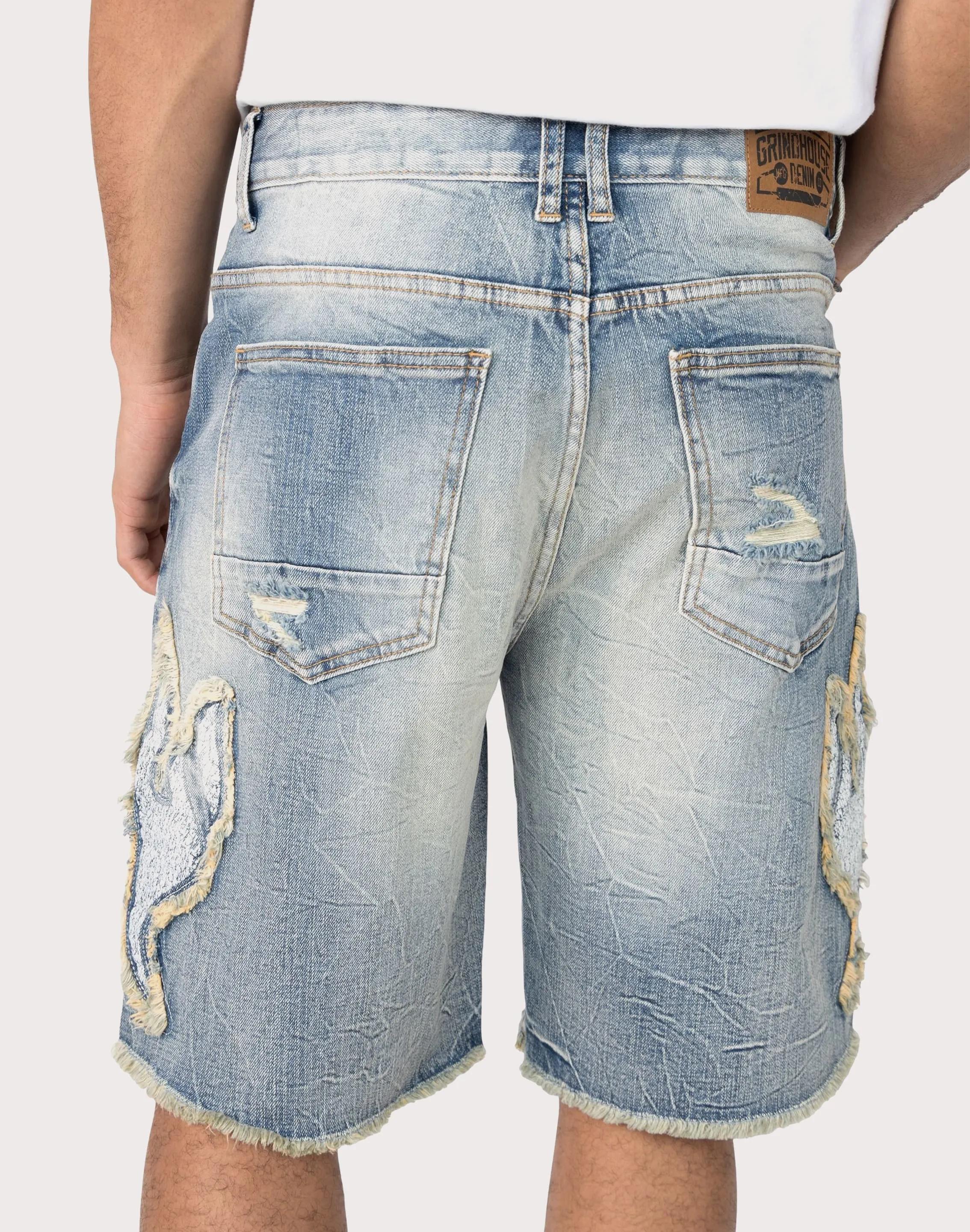 Grindhouse Fray Flame Shorts