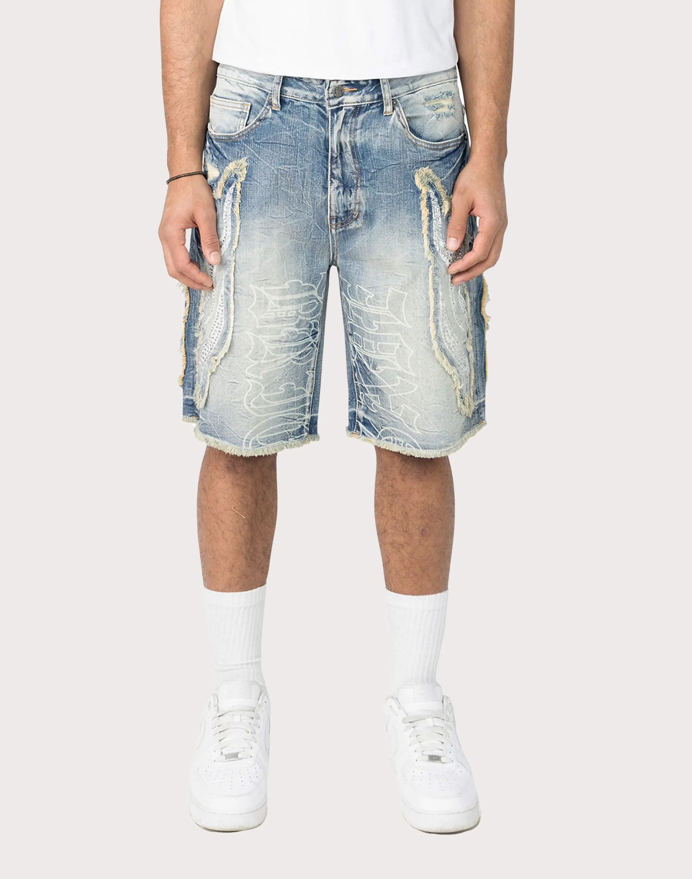 Grindhouse Fray Flame Shorts