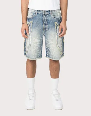 Grindhouse Fray Flame Shorts