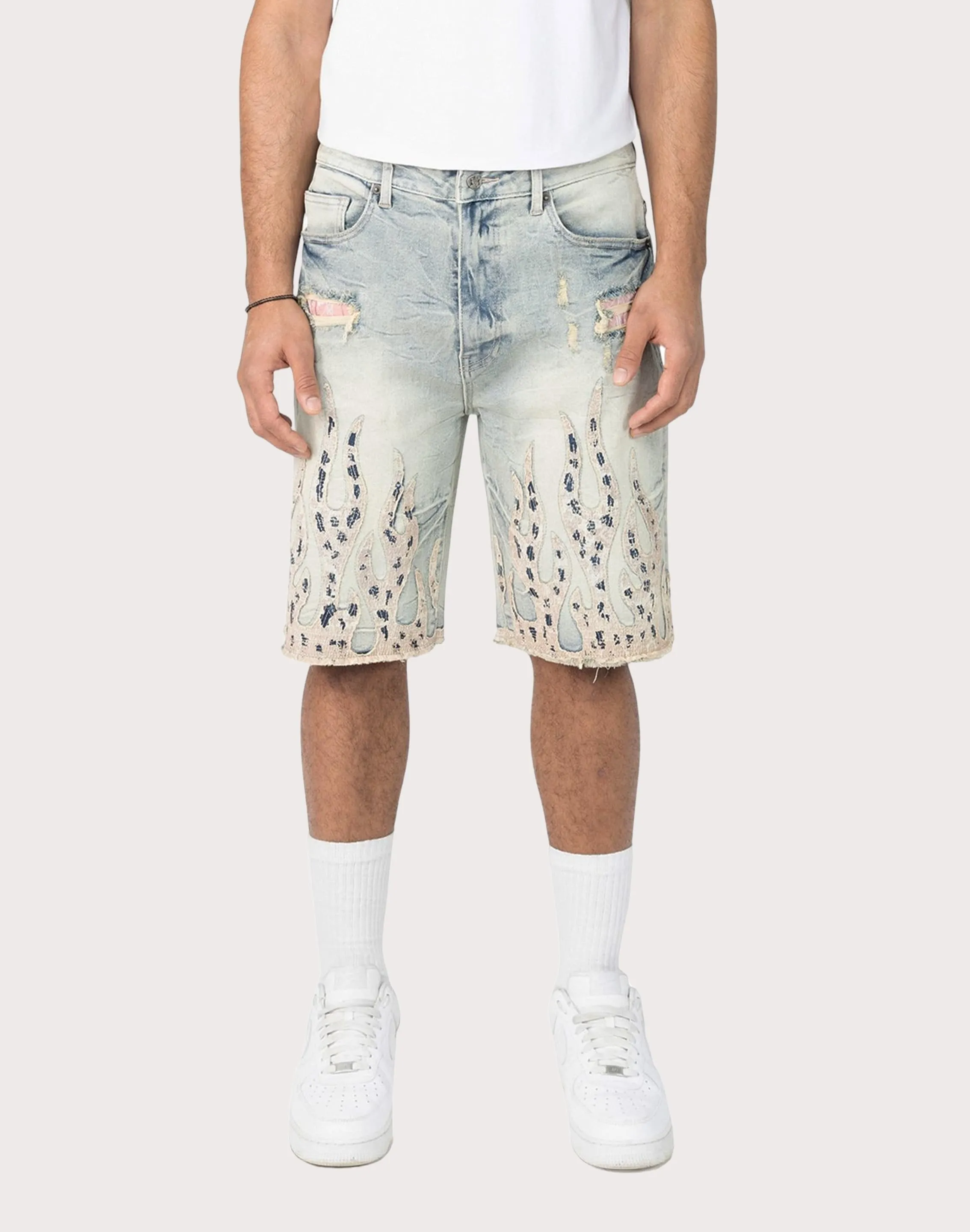 Grindhouse Fray Flame Shorts