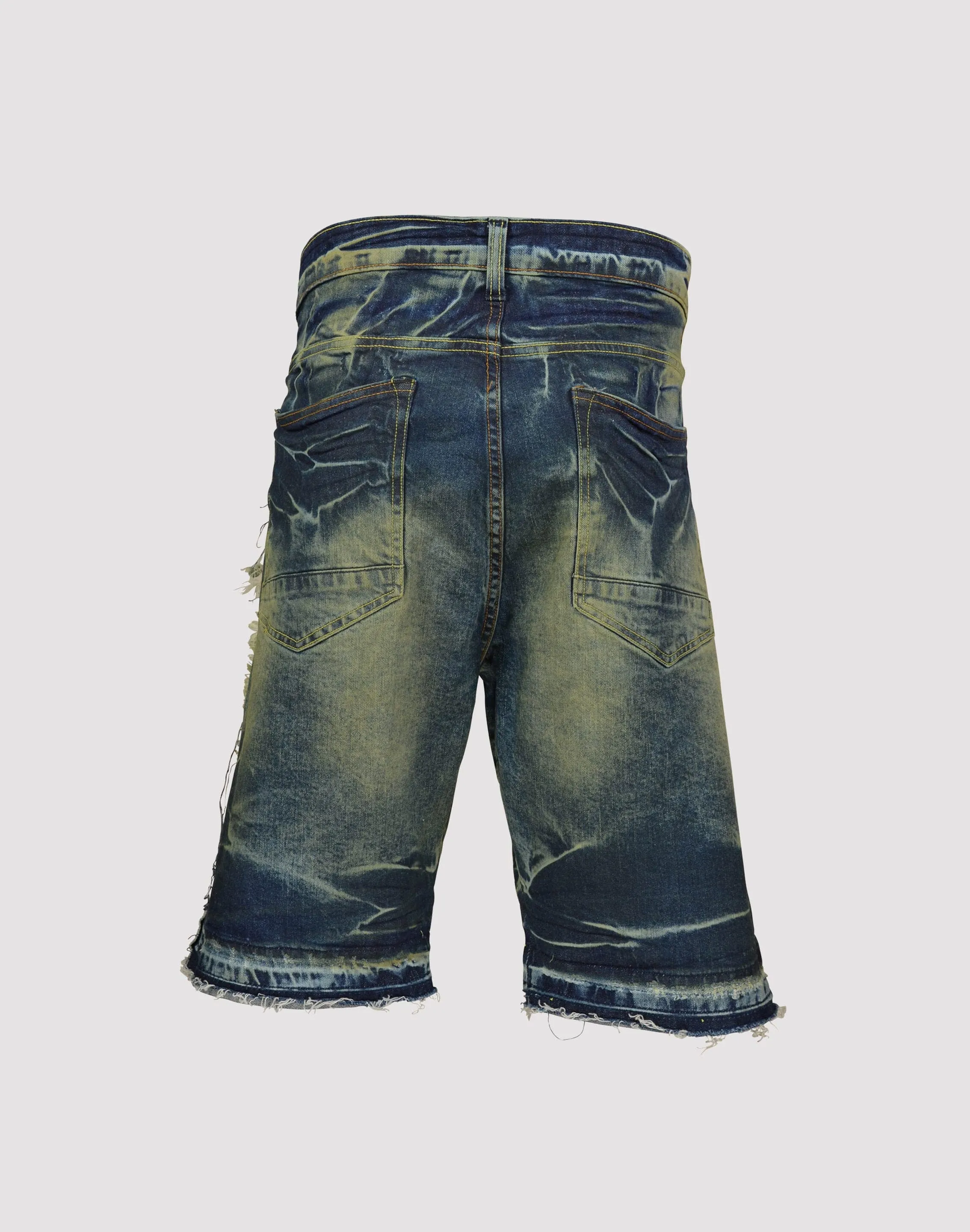 Grindhouse Frayed Edge Denim Shorts