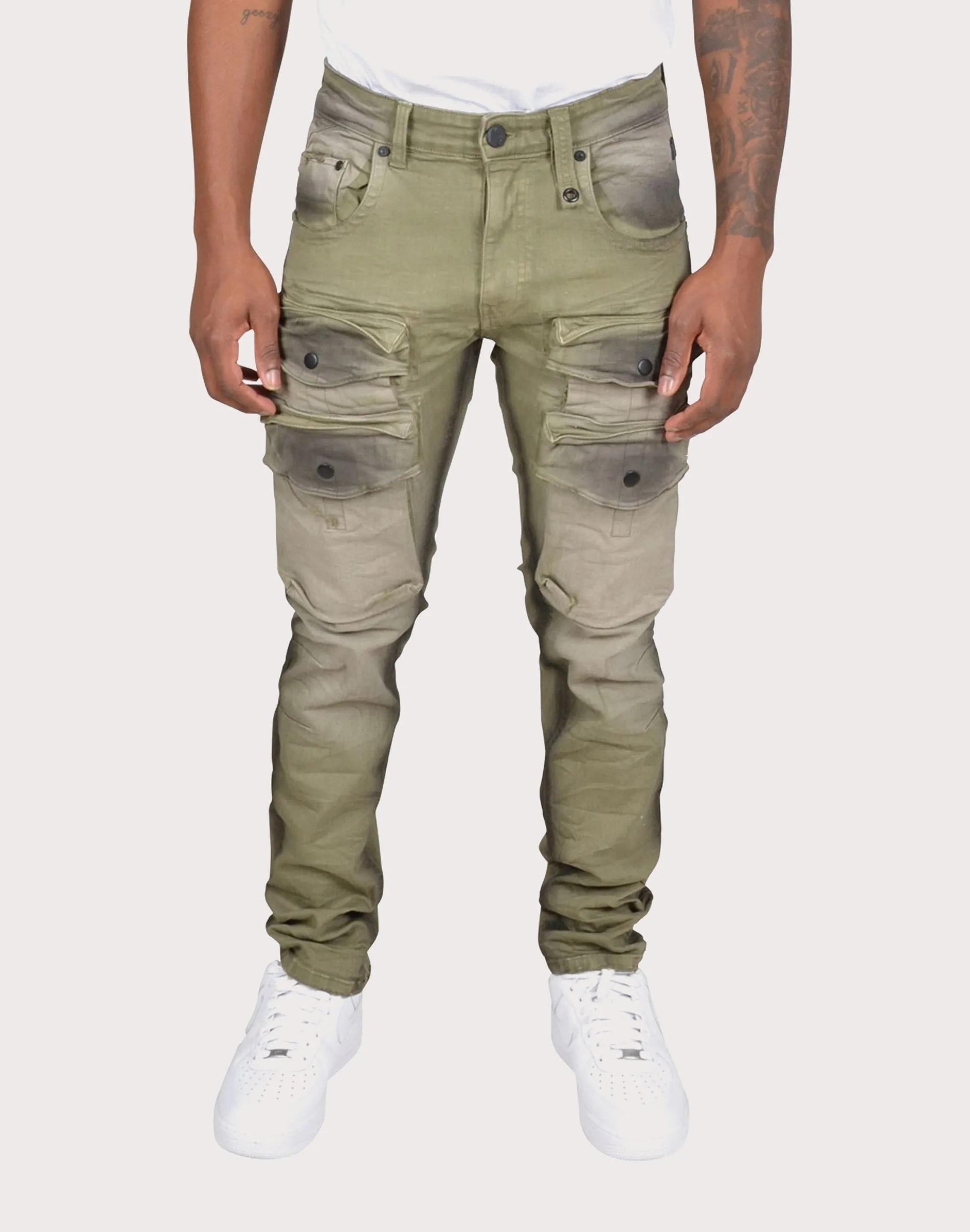 Grindhouse Green Cargo Dark Edge Pants