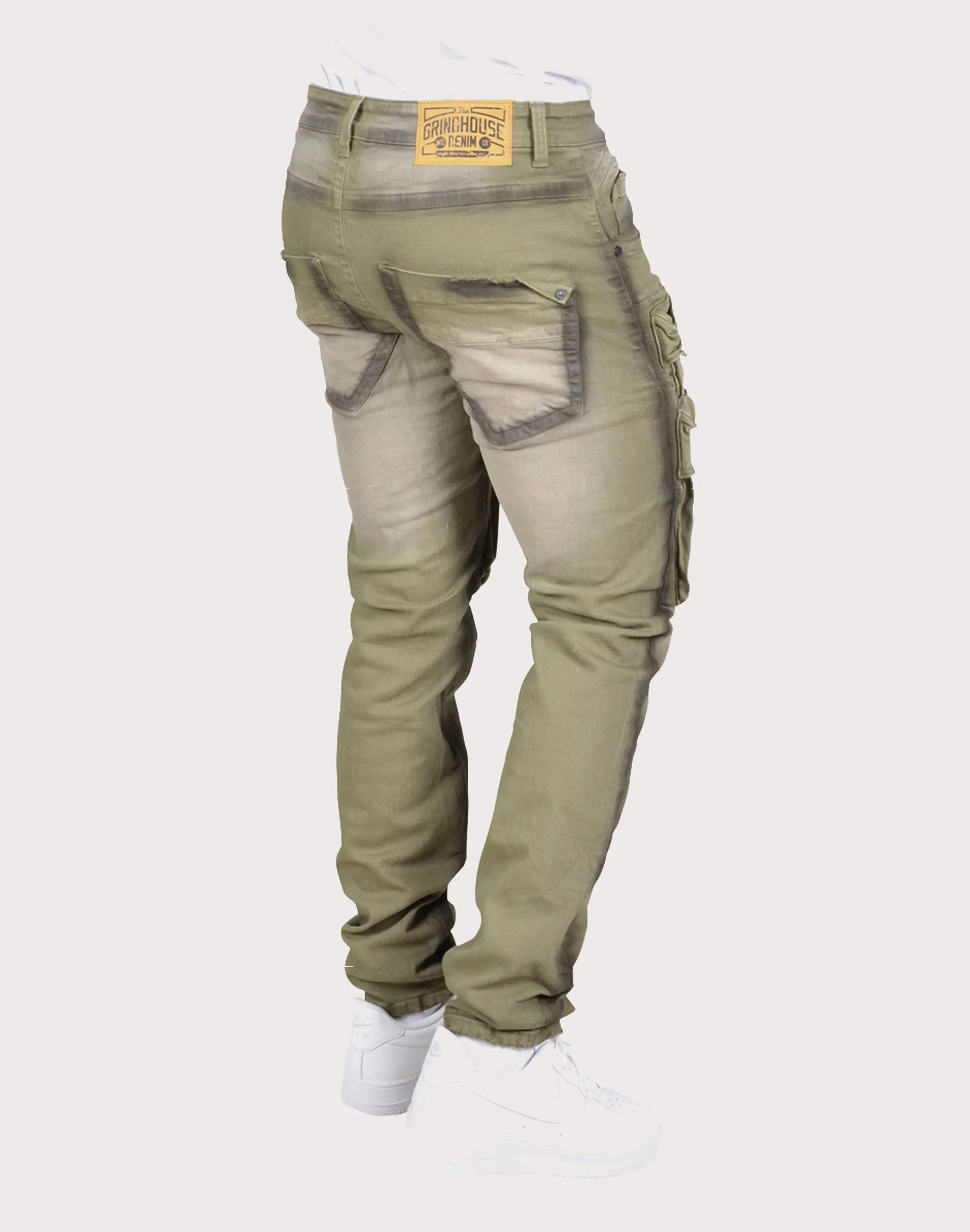 Grindhouse Green Cargo Dark Edge Pants