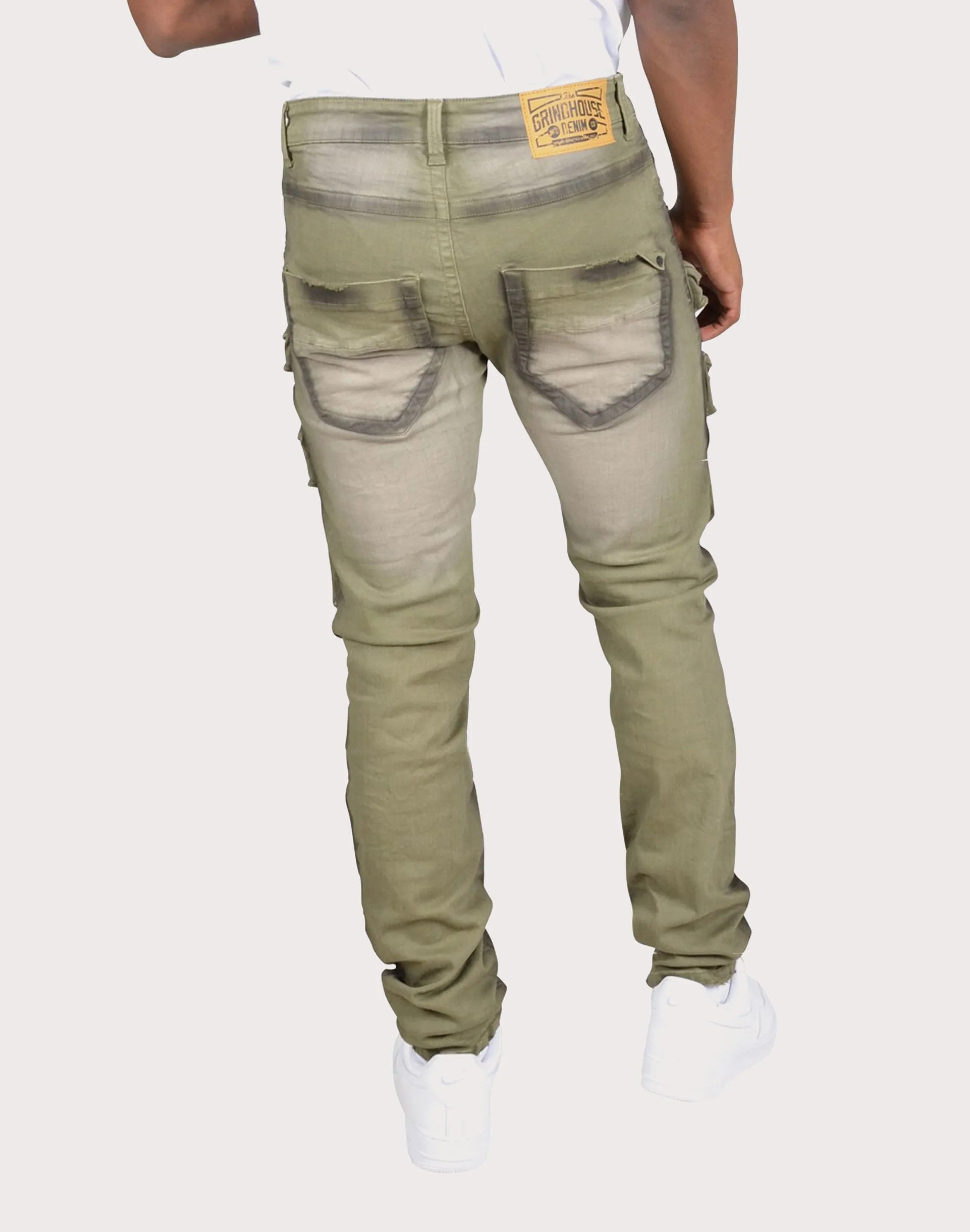 Grindhouse Green Cargo Dark Edge Pants