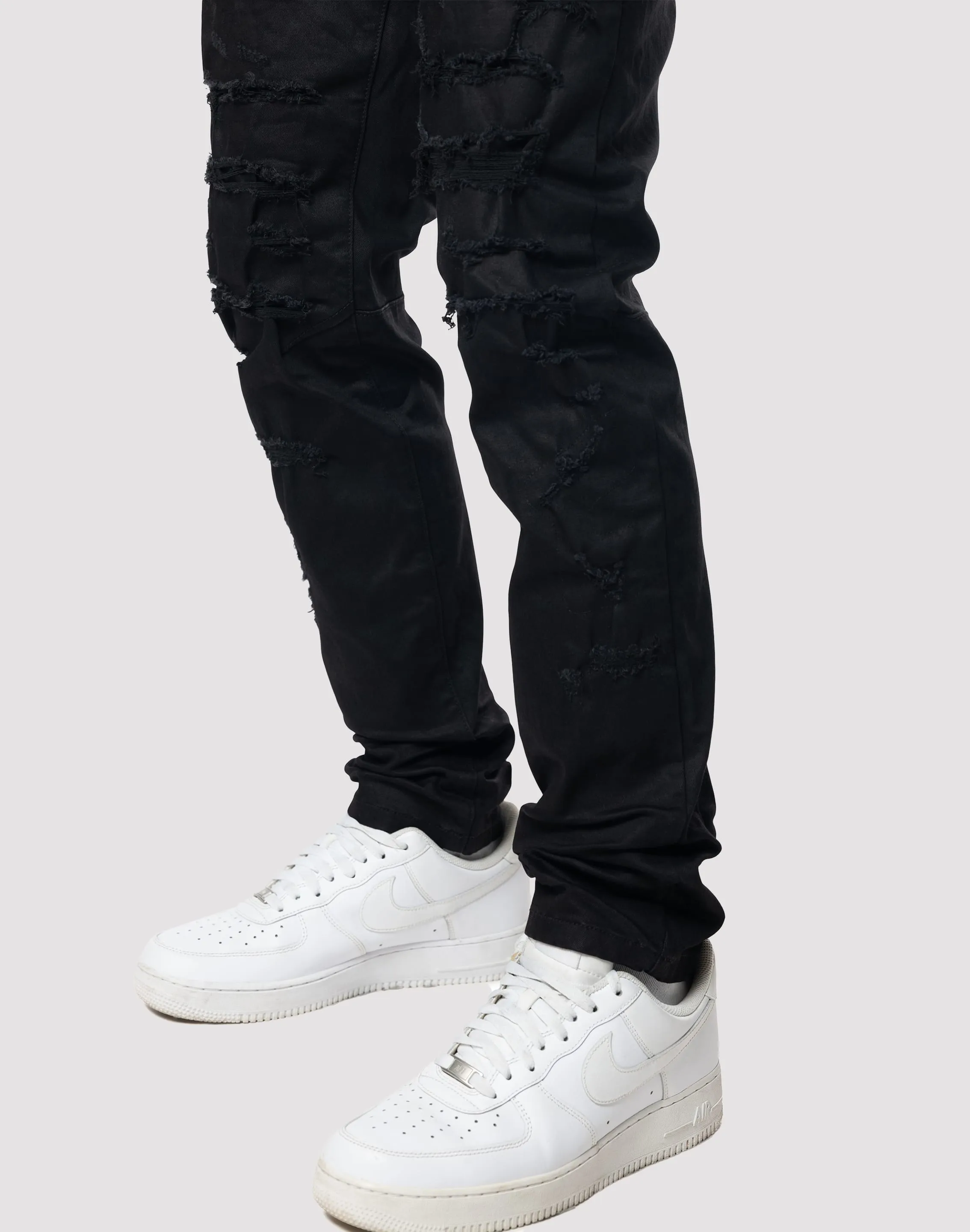 Grindhouse Heavy Rip N Repair Jet Jeans