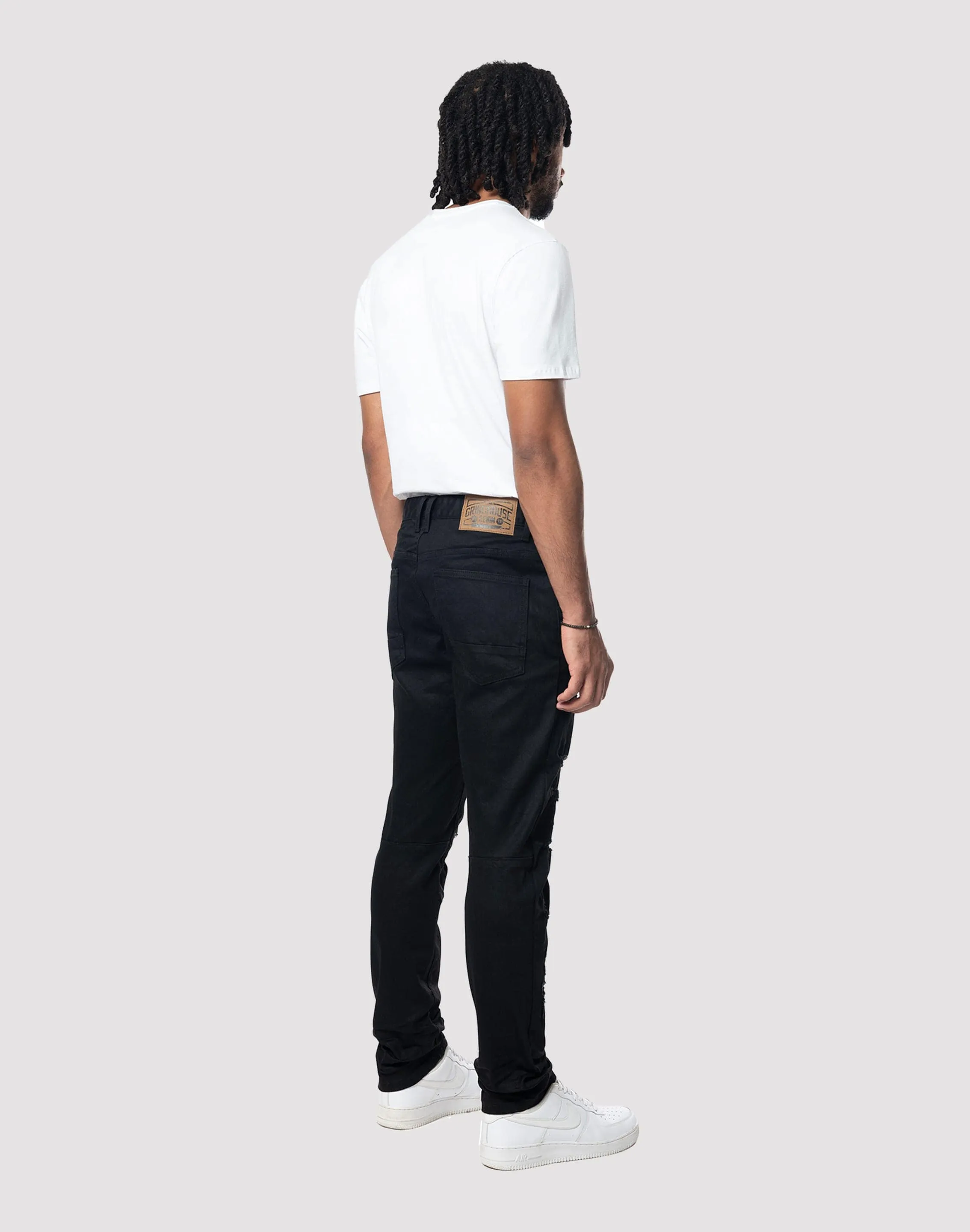 Grindhouse Heavy Rip N Repair Jet Jeans