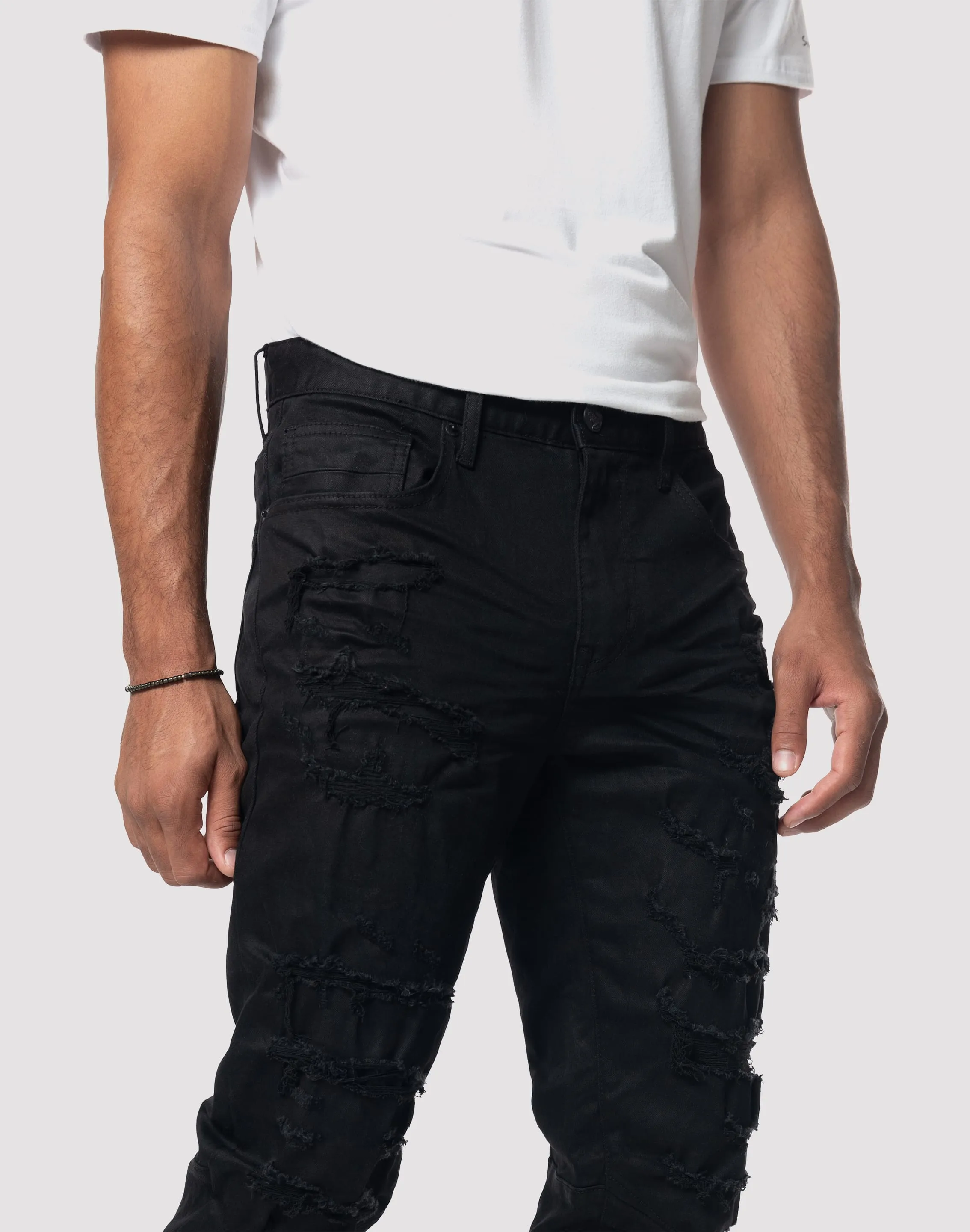 Grindhouse Heavy Rip N Repair Jet Jeans