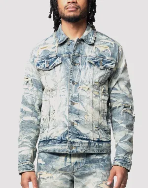 Grindhouse Lightning Effect Denim Jacket