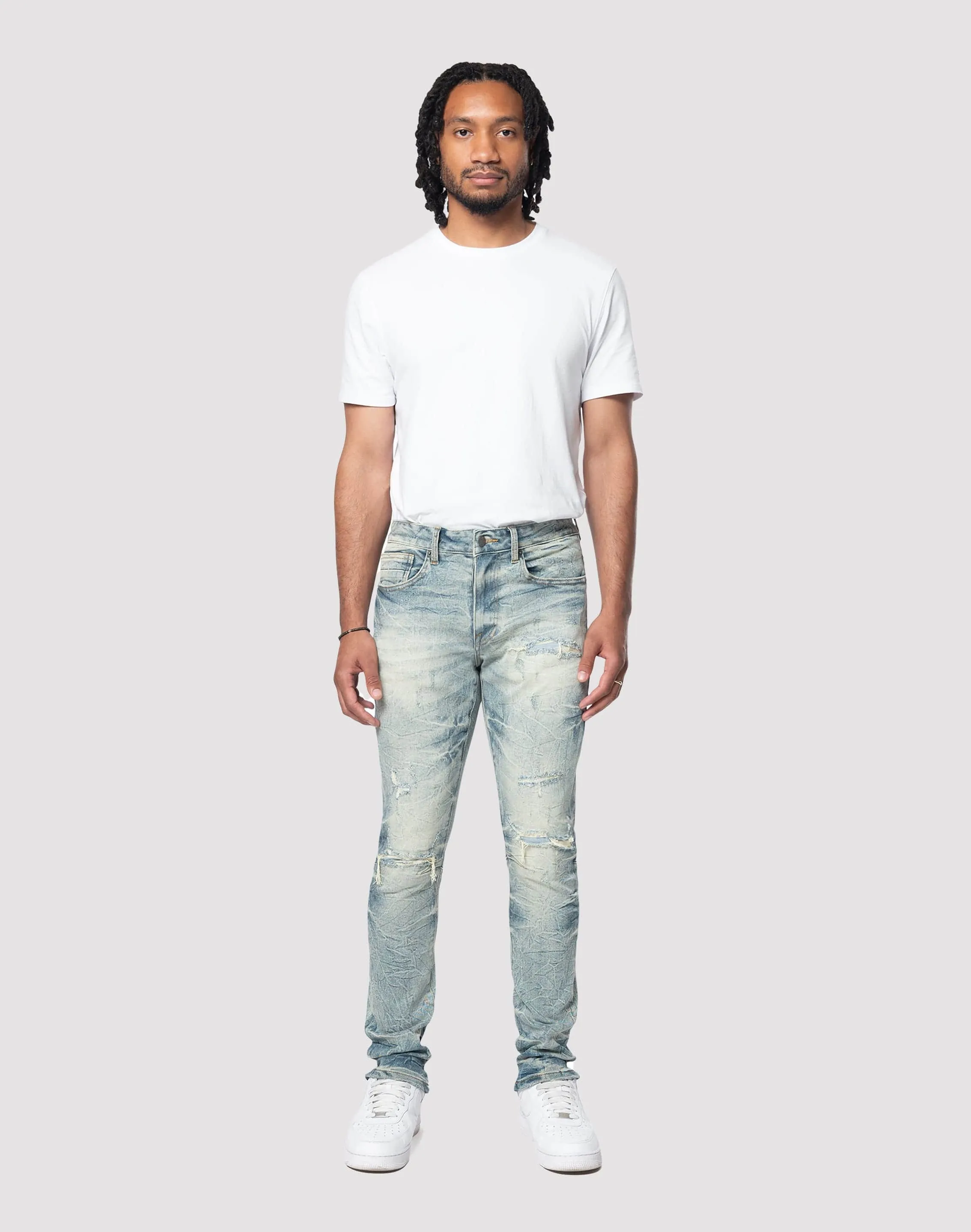 Grindhouse Lightning Effect Mechanic Blue Jeans