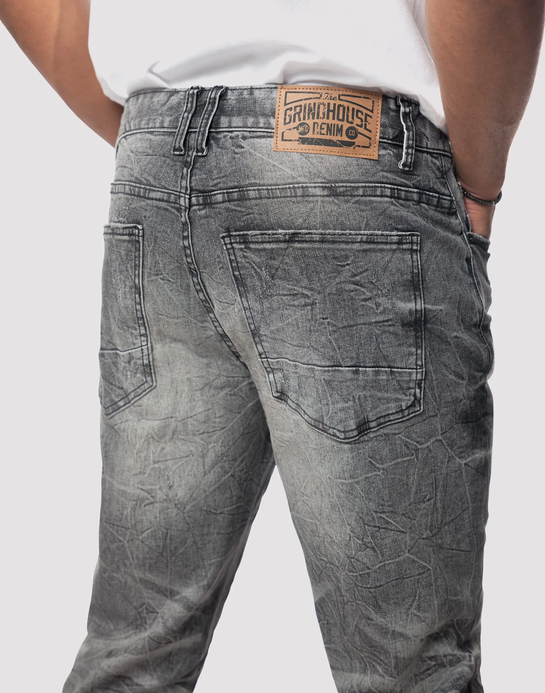 Grindhouse Lightning Effect Slim Fit Eris Jean