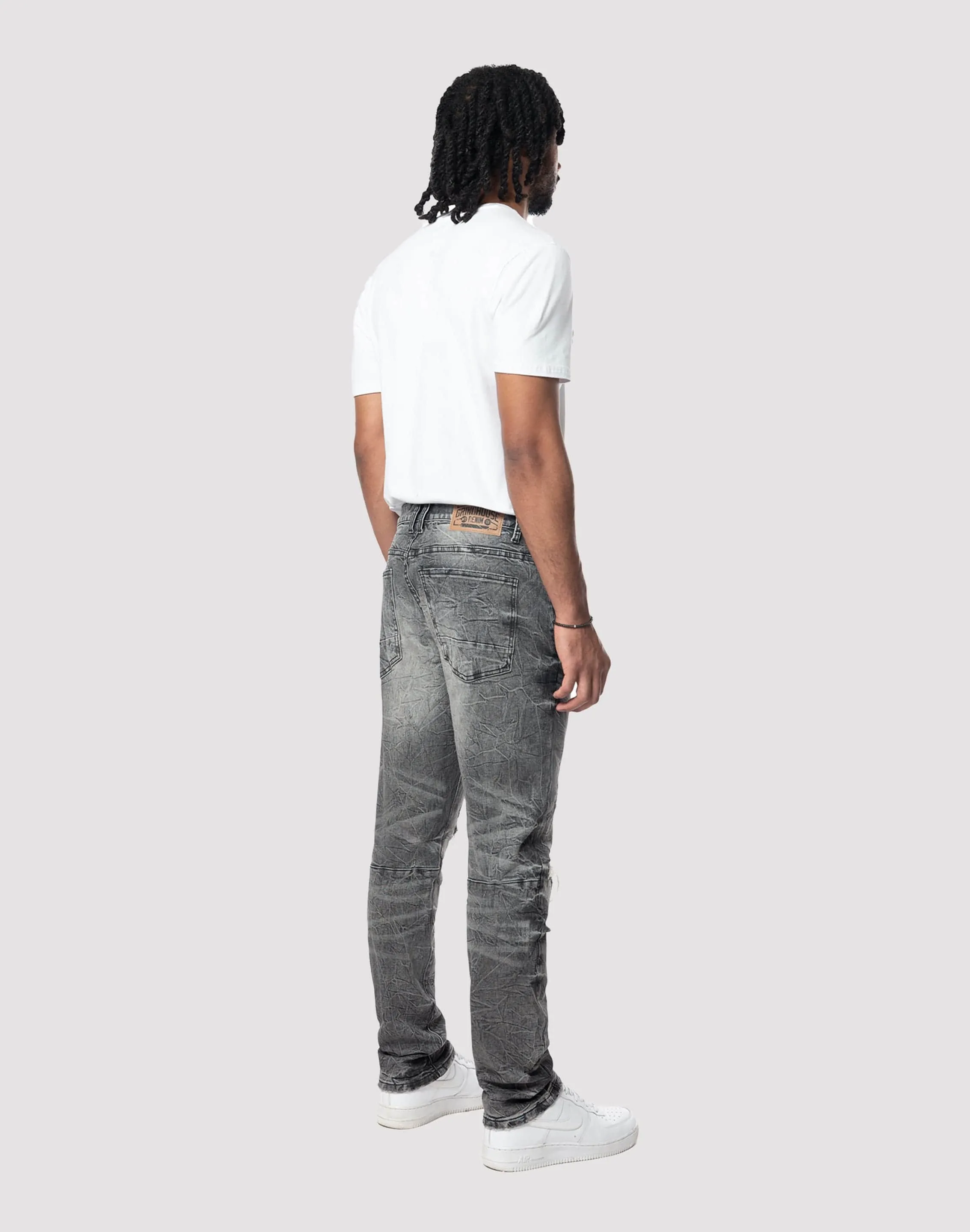 Grindhouse Lightning Effect Slim Fit Eris Jean