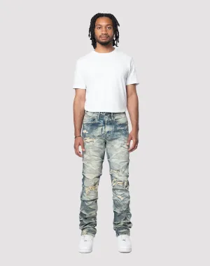 Grindhouse Lightning Effect Toasted Denim Jean
