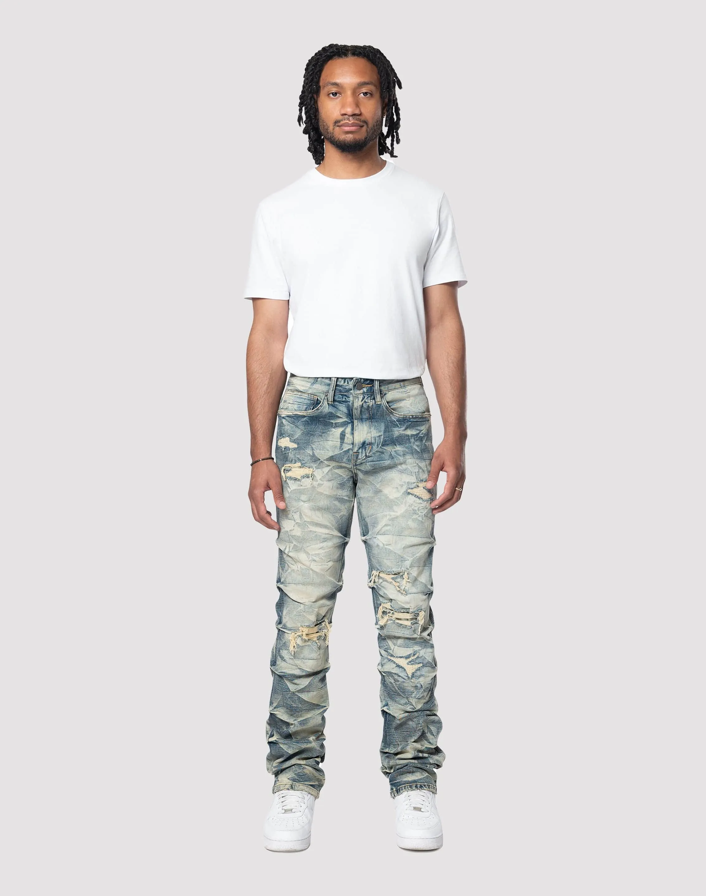 Grindhouse Lightning Effect Toasted Denim Jean