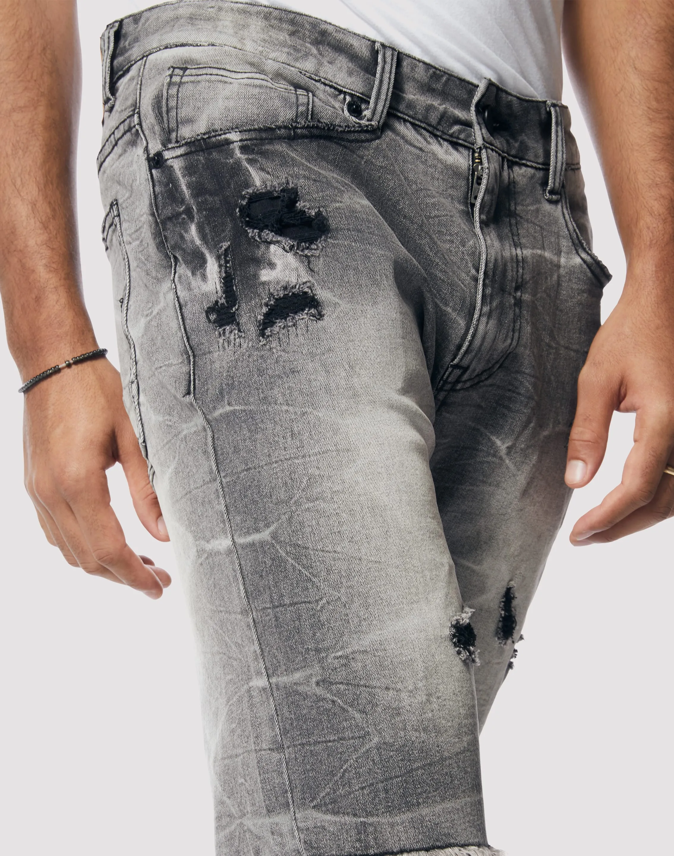 Grindhouse Lightning Essentials Denim Black Shorts