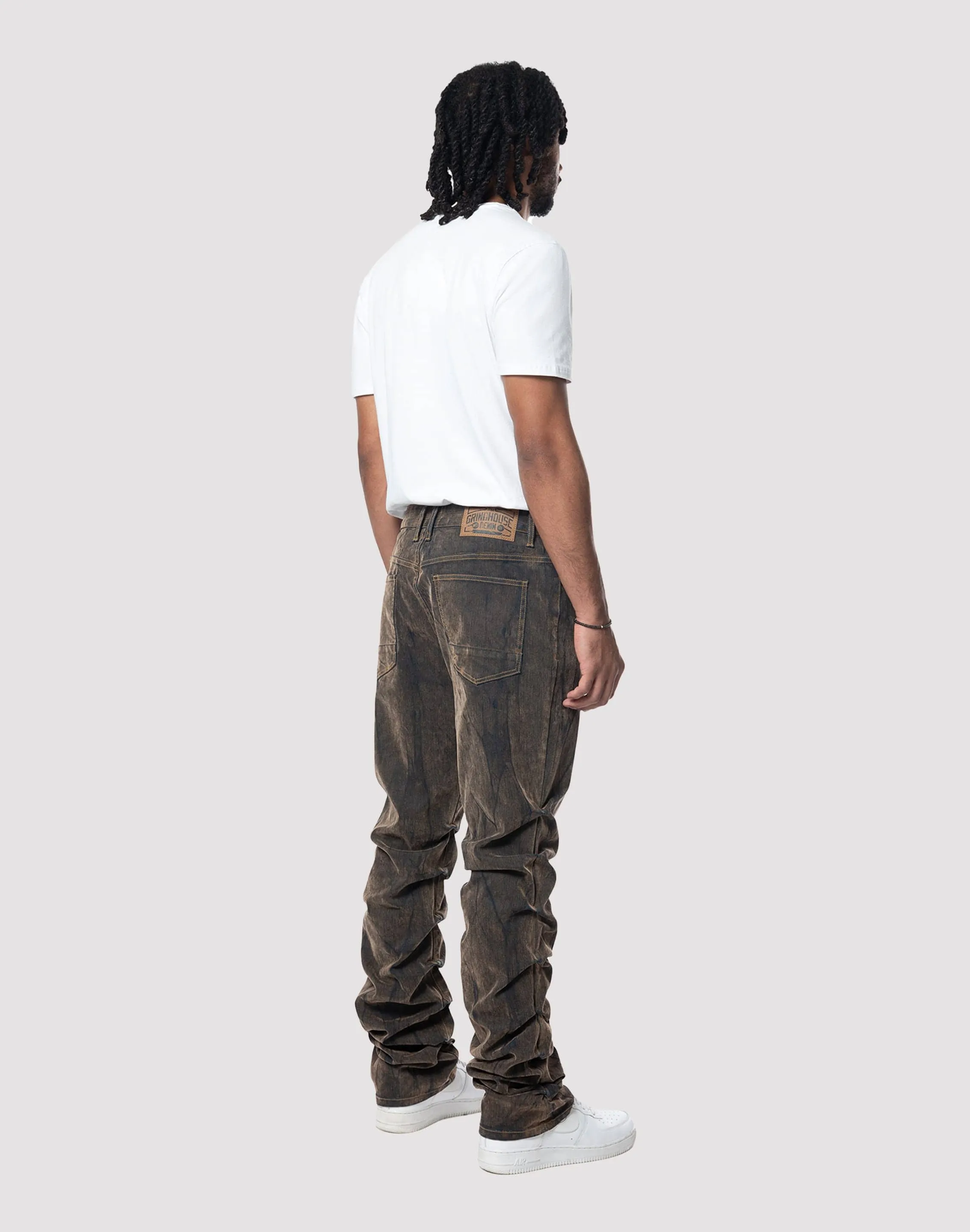 Grindhouse Merino Flocked Rust Jeans