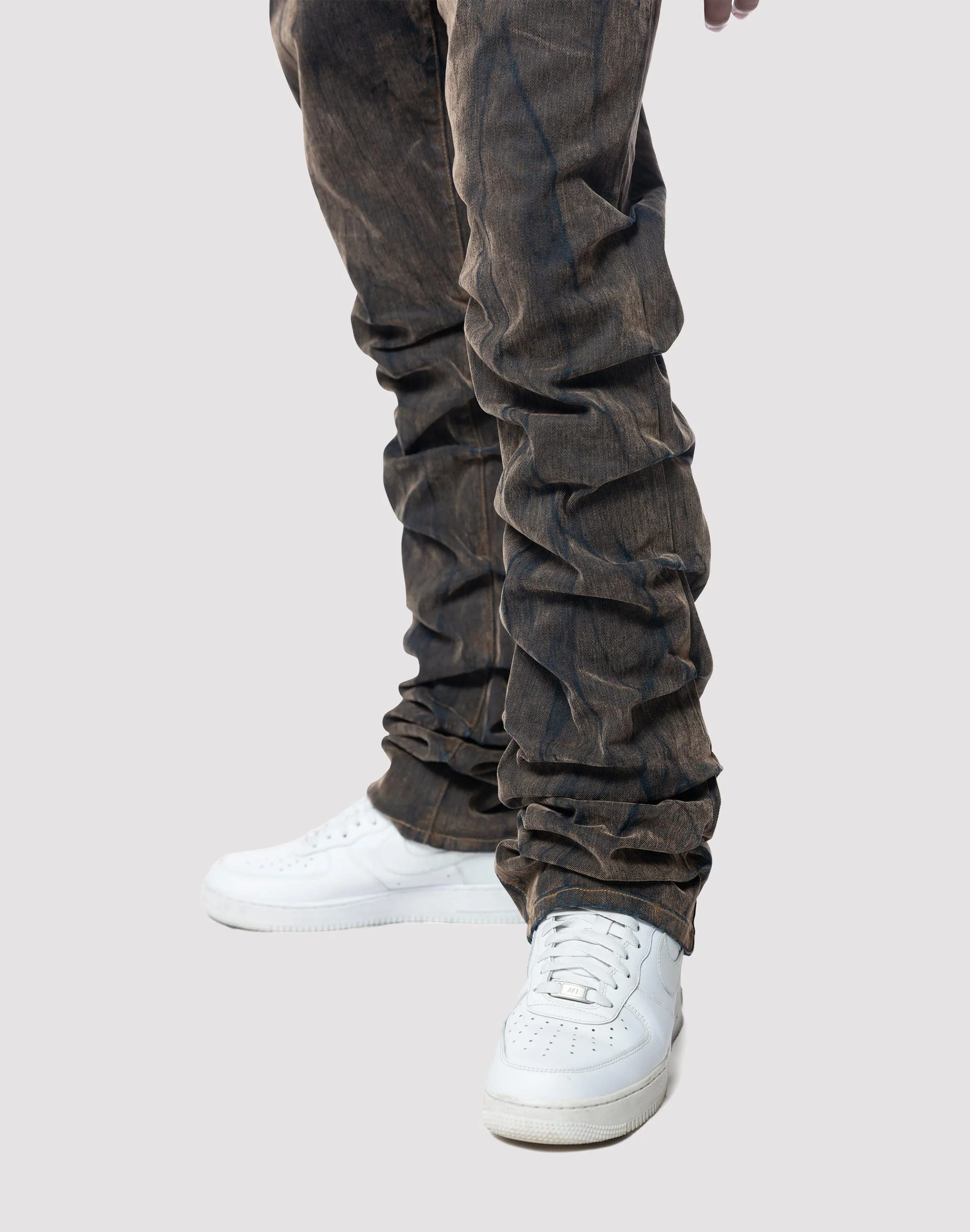 Grindhouse Merino Flocked Rust Jeans