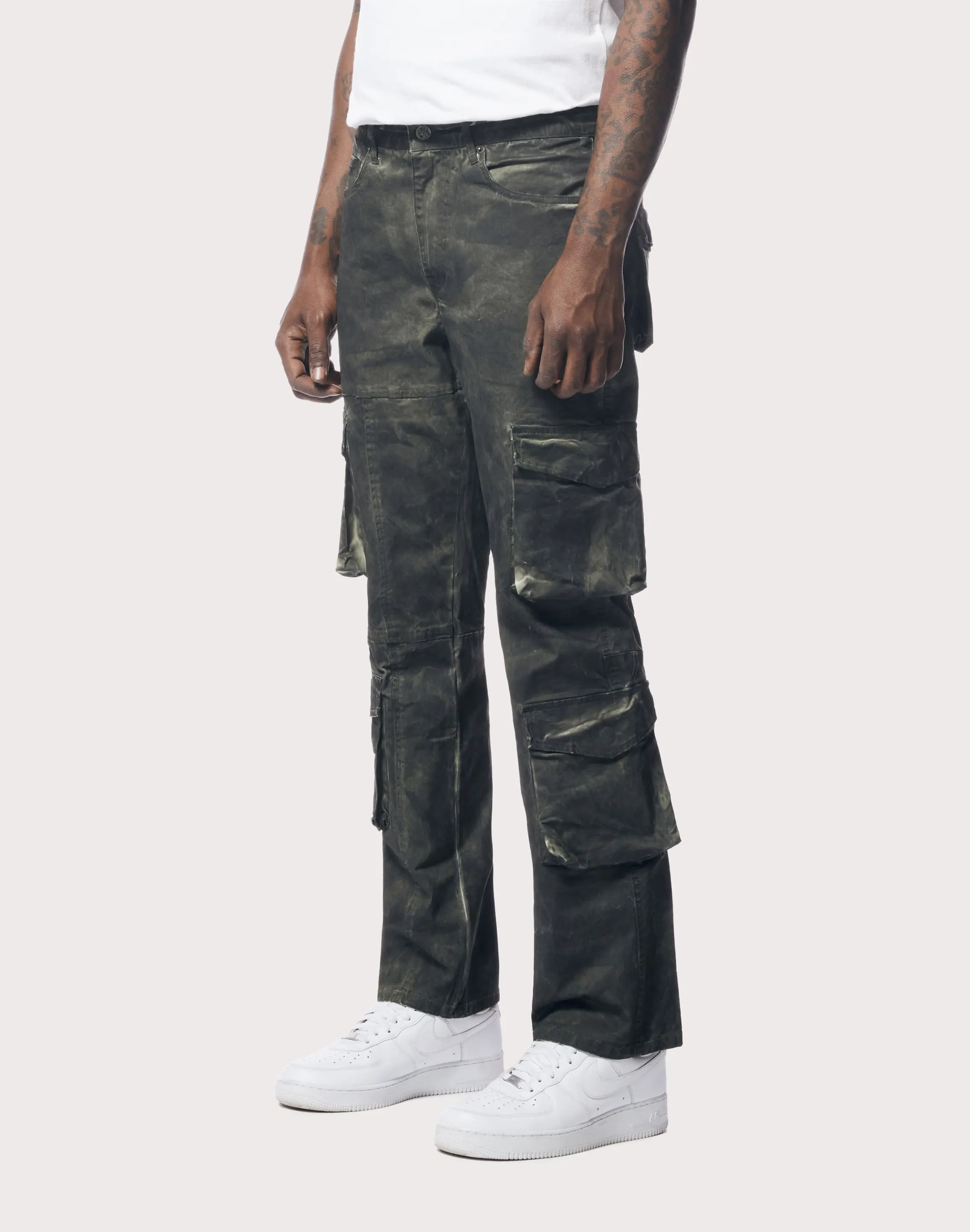 Grindhouse Multi Cargo Twill Green Pants