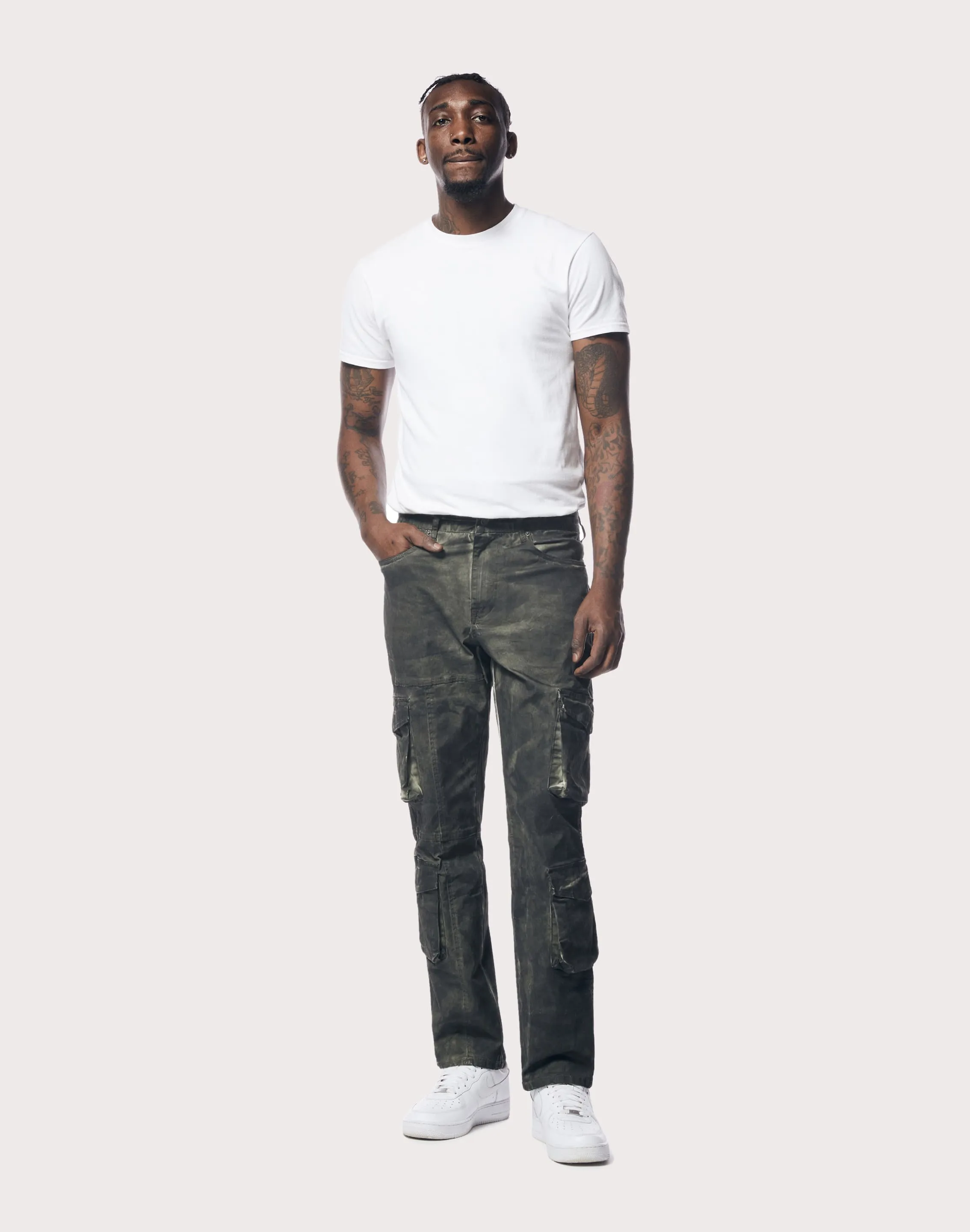 Grindhouse Multi Cargo Twill Green Pants
