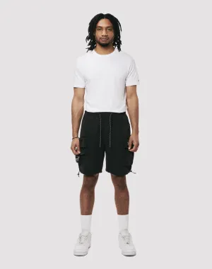 Grindhouse Nylon Cargo Black Shorts
