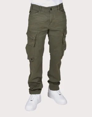 Grindhouse Olive Twill Cargo Pocket Pants