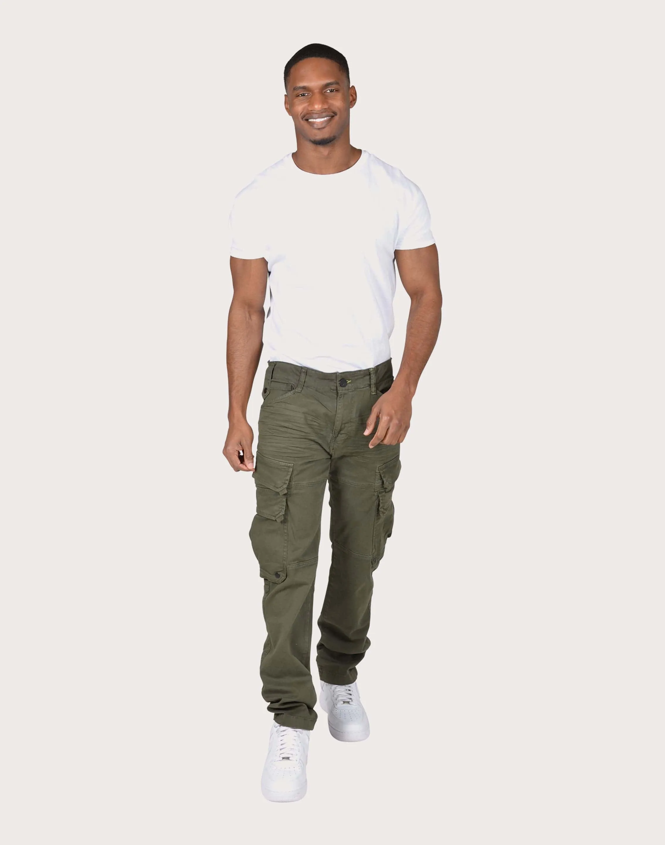 Grindhouse Olive Twill Cargo Pocket Pants