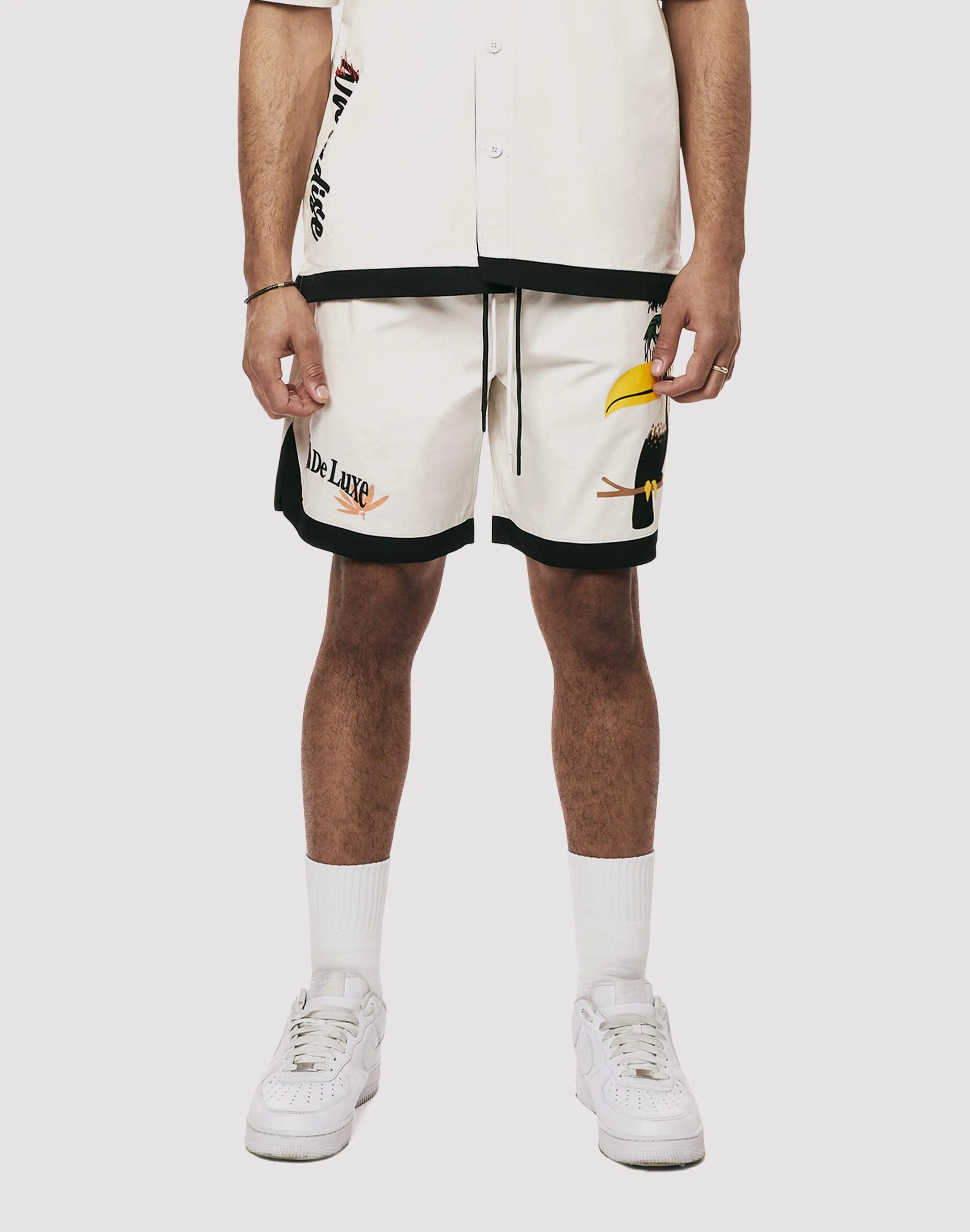 Grindhouse Parrot Resort Twill Chalk Short