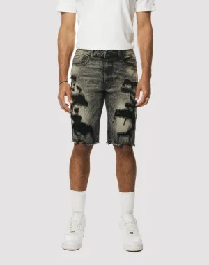 Grindhouse Rip N Repair Bali Denim Grey Shorts