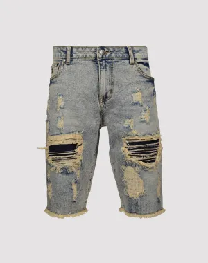 Grindhouse Rip N Repair Denim Shorts