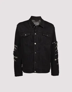 Grindhouse Rip N Repair Plaid Backed Jacket