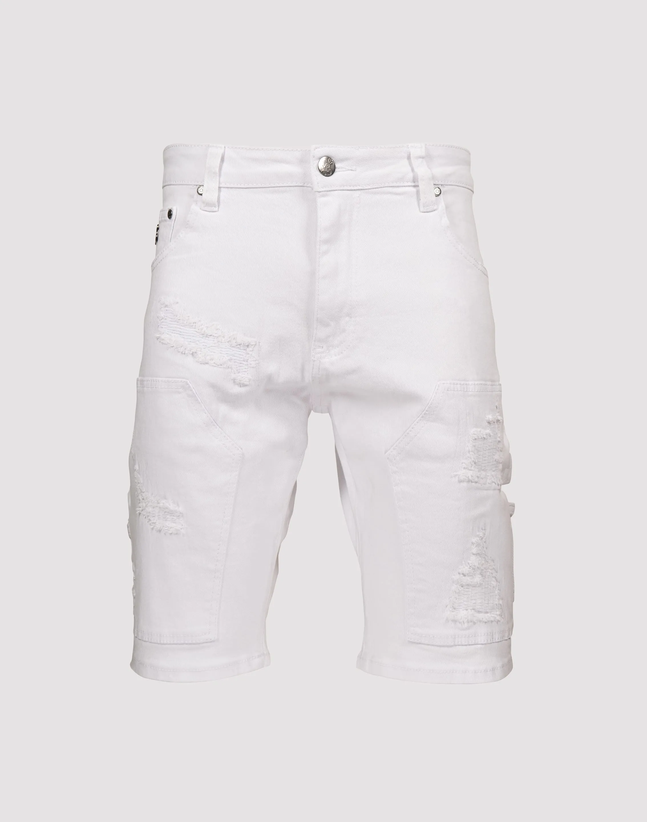 Grindhouse Rip N Repair White Shorts