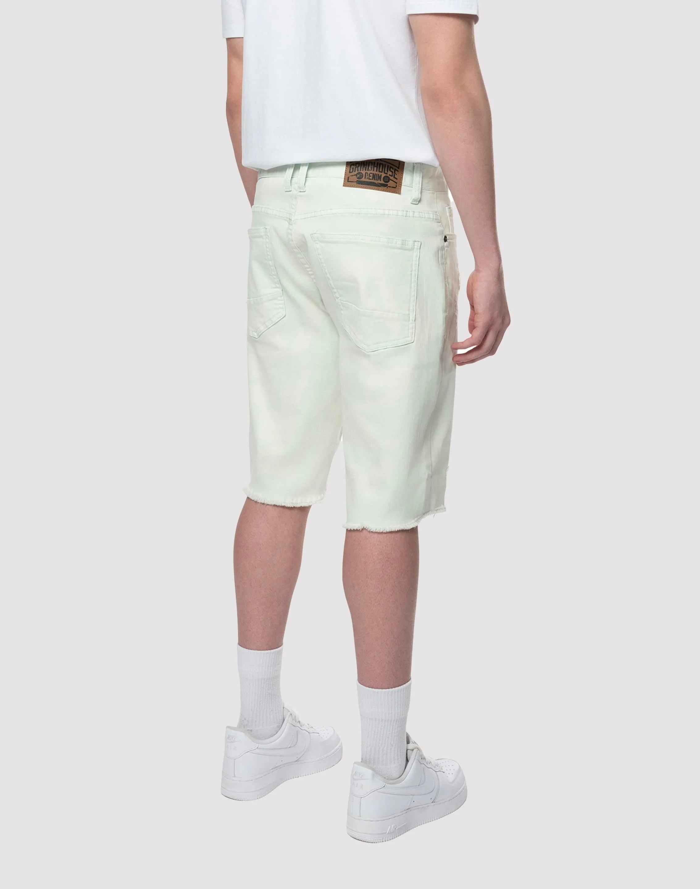 Grindhouse Rip N Tear Aqua Denim Shorts