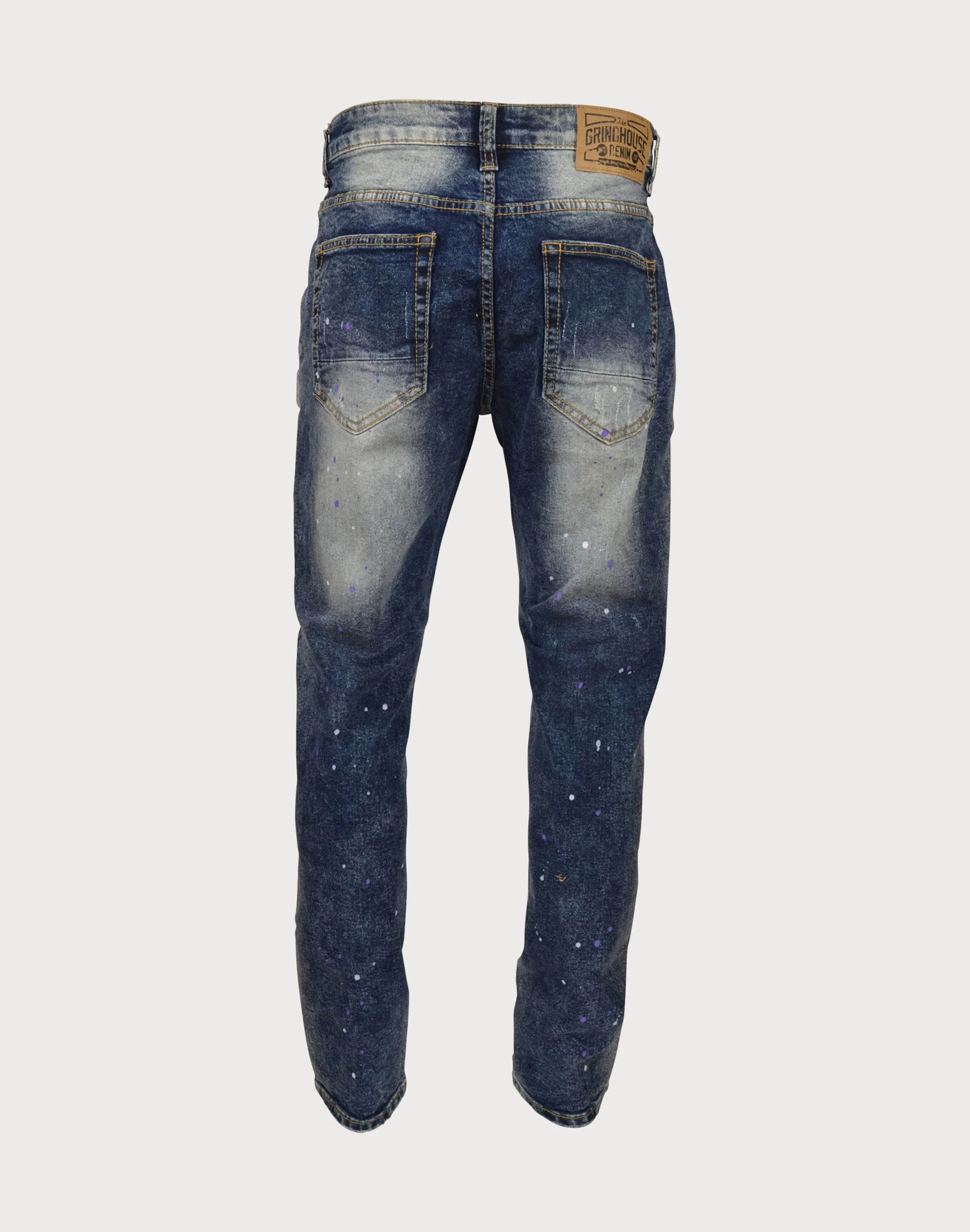 Grindhouse Rips With Backing Slim Fit Jeans