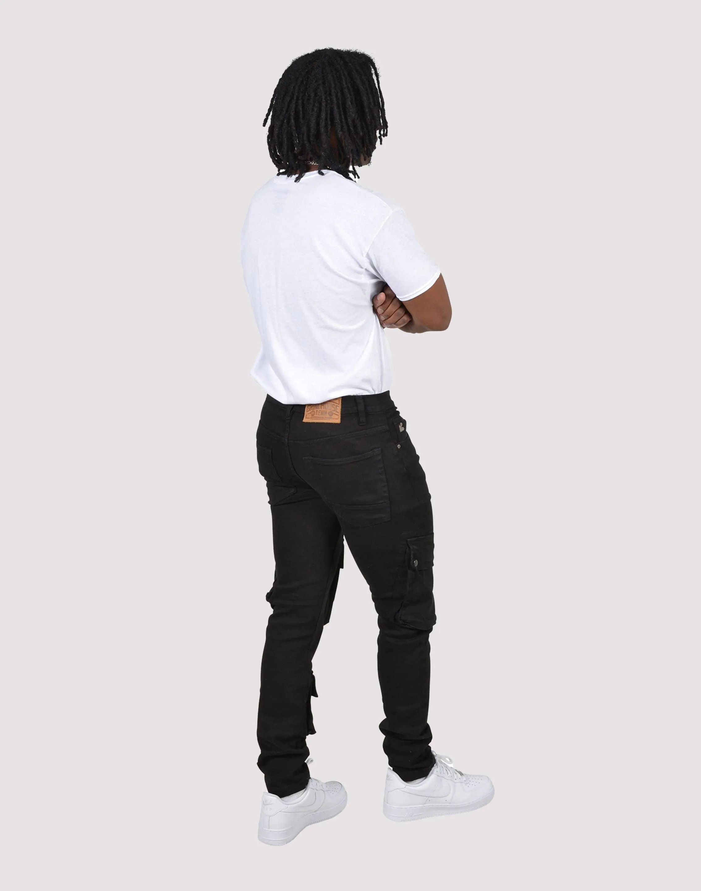 Grindhouse Side Cargo Multi Pocket Denim Jeans