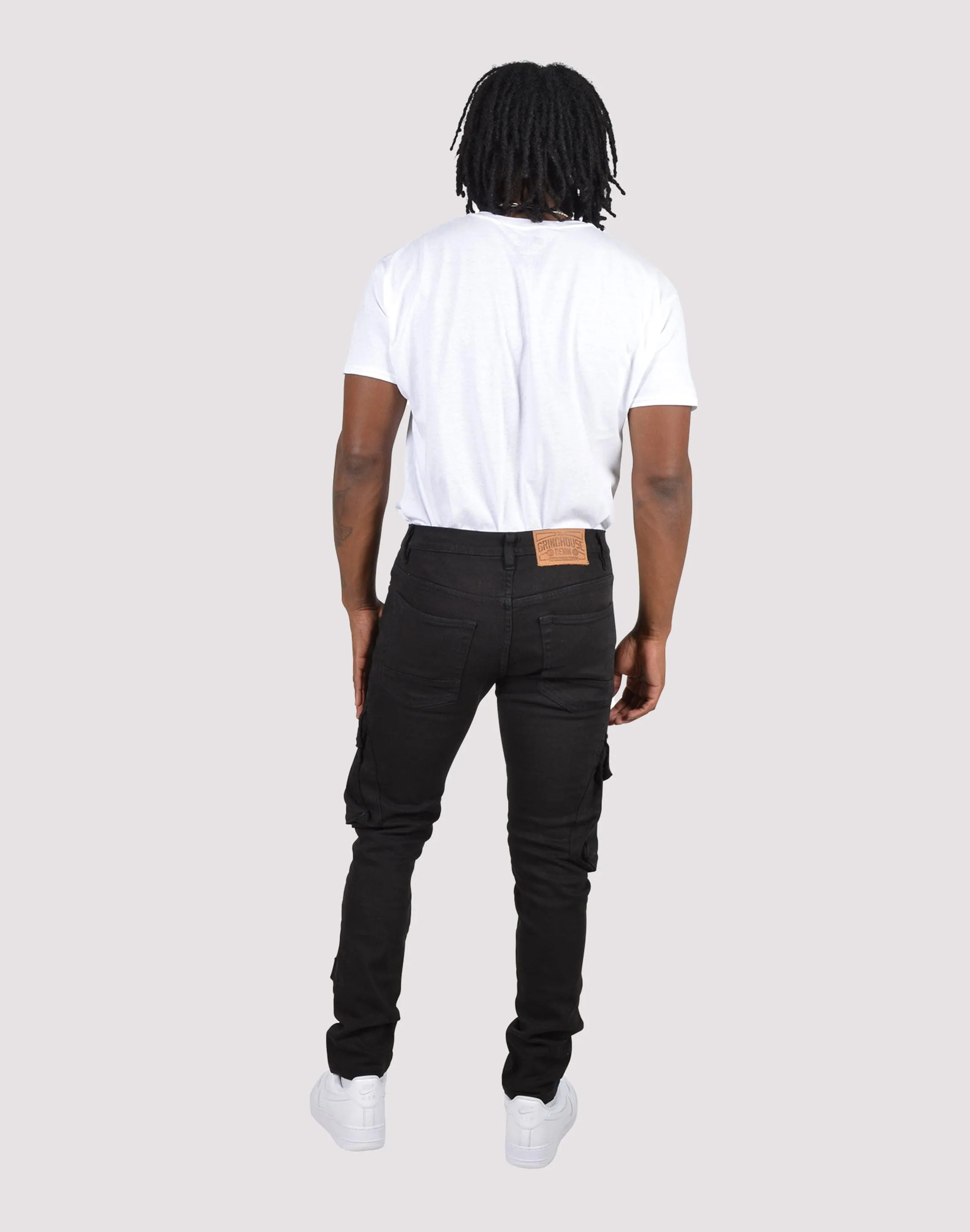 Grindhouse Side Cargo Multi Pocket Denim Jeans