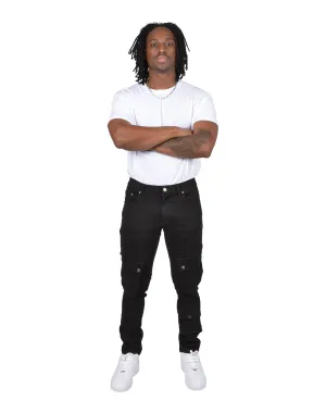 Grindhouse Side Cargo Multi Pocket Denim Jeans