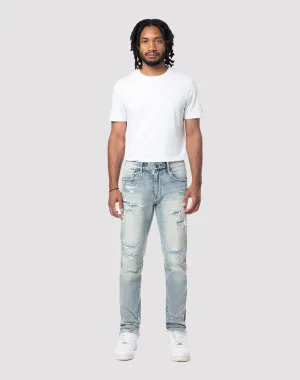 Grindhouse Side Streaked Slim Fit Maxwell Blue Jean