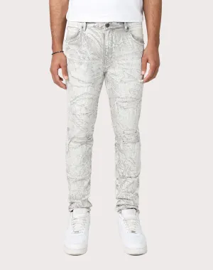 Grindhouse Slim Fit Mineral Wash Opal Grey Denim Jeans