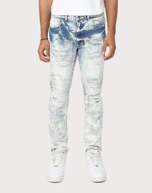 Grindhouse Slim Fit Rip N Repair Graham Blue Denim Jeans