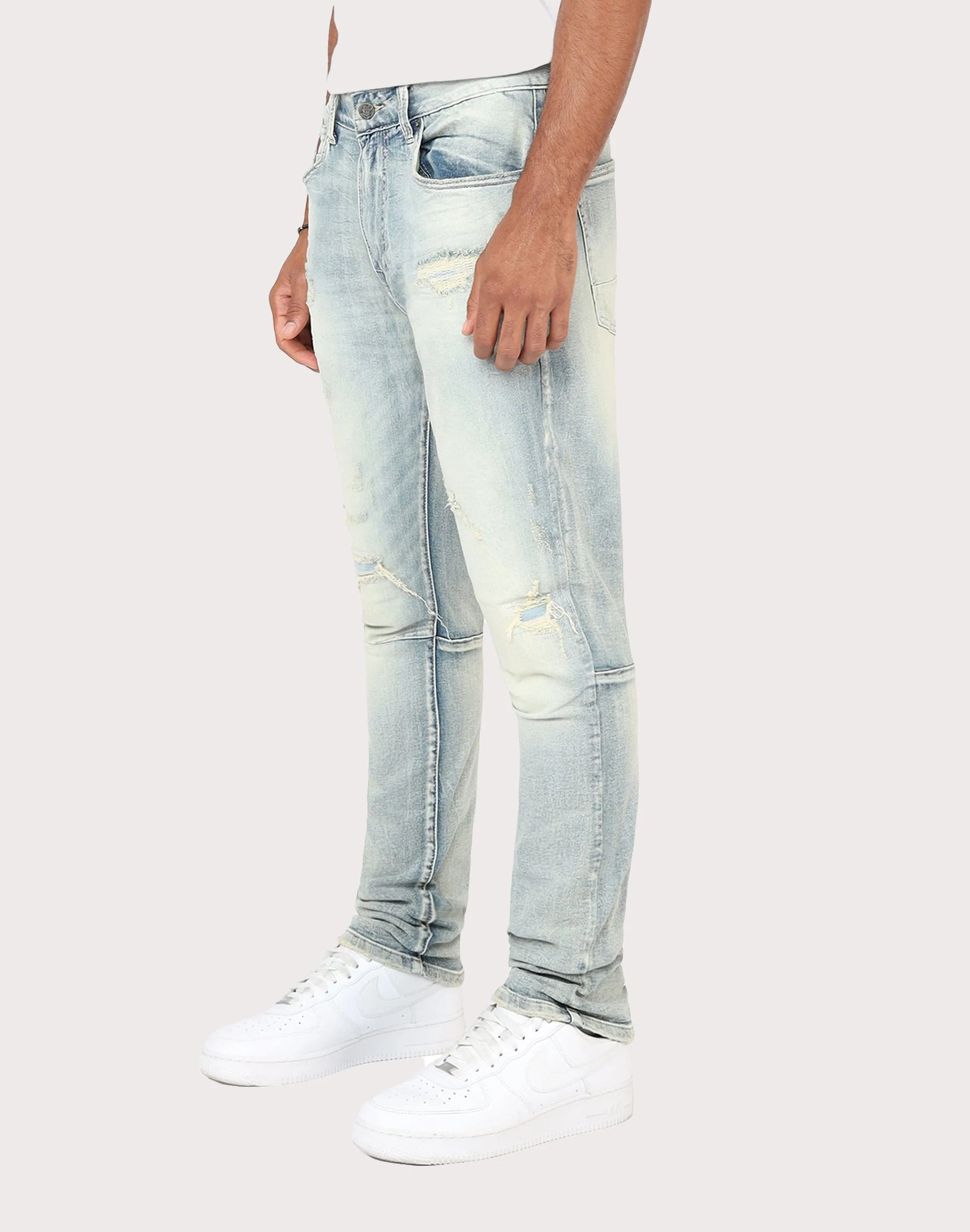 Grindhouse Slim Fit Taper Vintage Denim Jeans