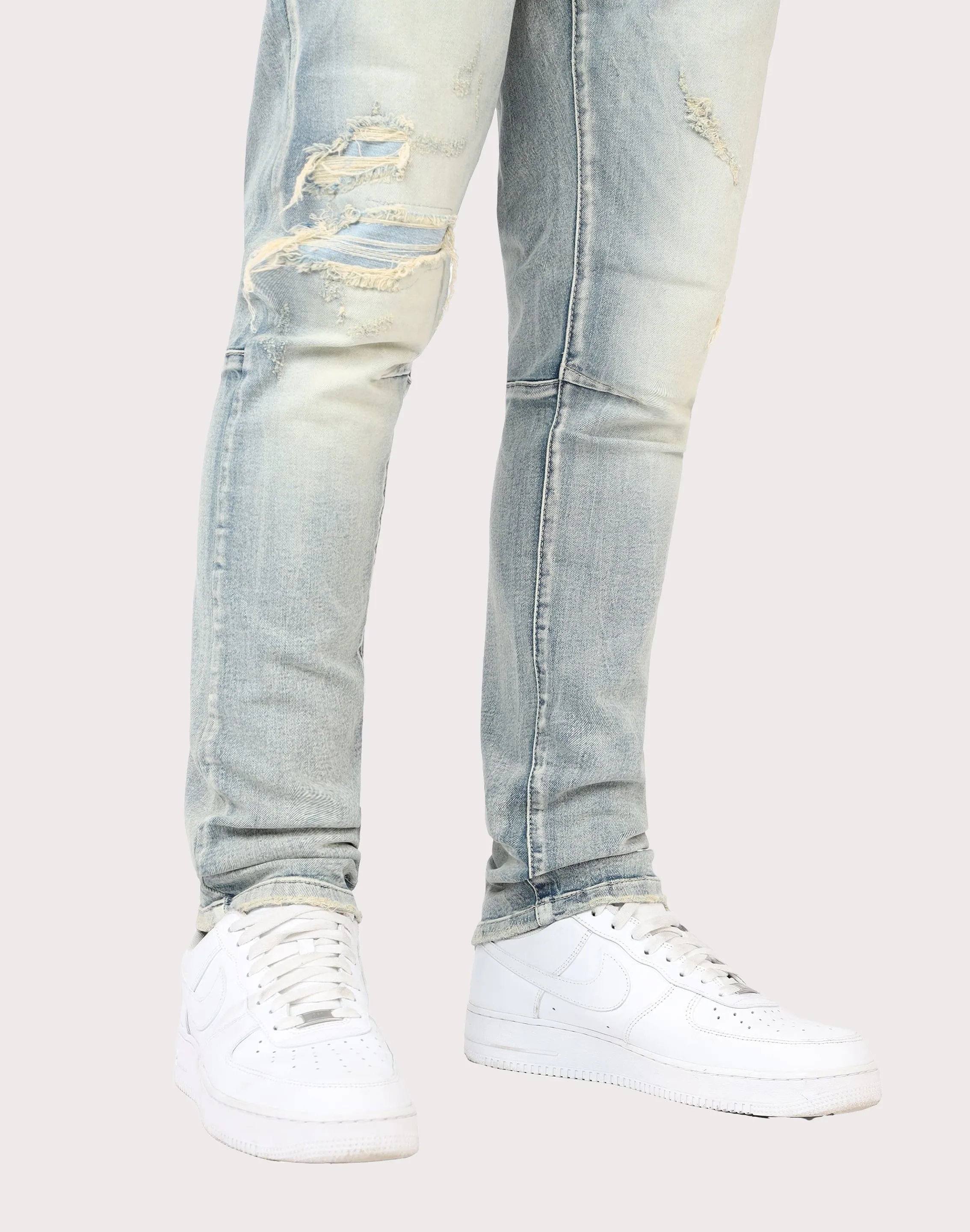 Grindhouse Slim Fit Taper Vintage Denim Jeans