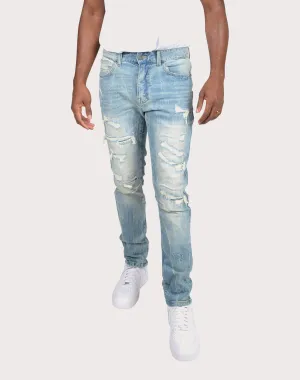 Grindhouse Slim Fit Taper Vintage Denim Jeans