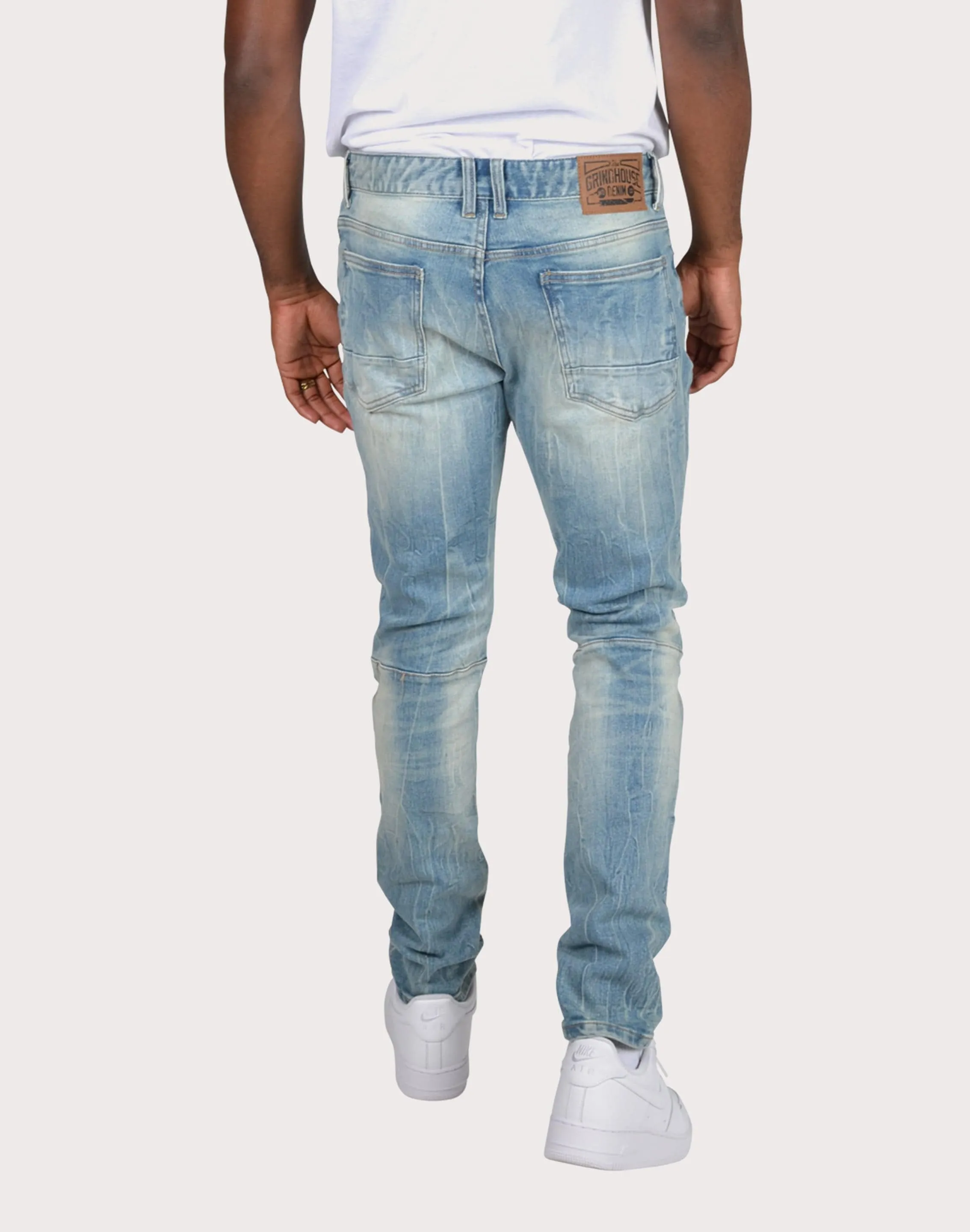 Grindhouse Slim Fit Taper Vintage Denim Jeans