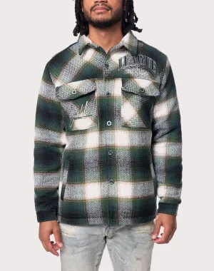 Grindhouse Spruce Green Plaid Shacket